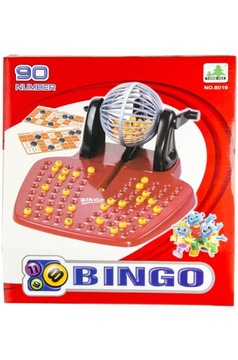 Gra towarzyska Bingo XL zestaw do gry Bęben karty kulki