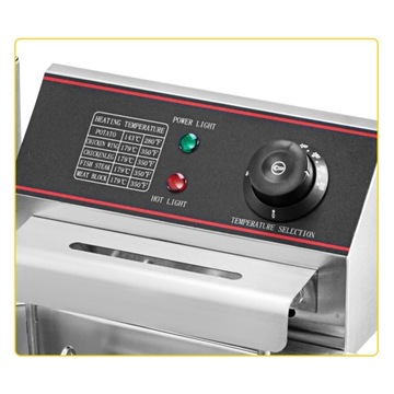 Фритюрница электрическая VEVOR 5000Вт 2*6л Нержавеющая сталь