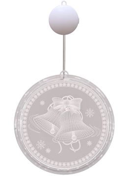 ВИТРАЖНЫЕ КОЛОКОЛЬЧИКИ - СВЕТОДИОДНЫЕ НА АККУМУЛЯТОРНЫХ ПРИСОСКАХ