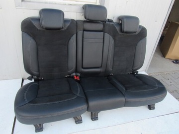MERCEDES ML W166 166 SEDADLA POHOVKA KOMPLET ALCANTARA KŮŽE