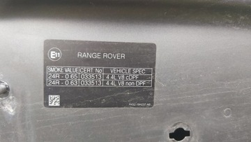 KAPOTA KRYT MOTORU PŘEDNÍ RANGE ROVER VOGUE L405 2012-17R