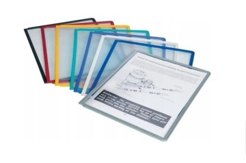 Информационная панель формата А4 с антибликовой фольгой красного цвета Durable Sherpa x 3