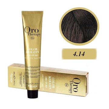 FANOLA FARBA Oro Therapy BEZ AMONIAKU 100 nr 4.14