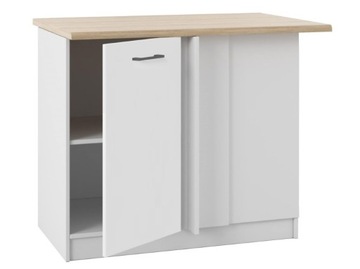 Szafka narożna stojąca z blatem 100x60 cm TESA biały