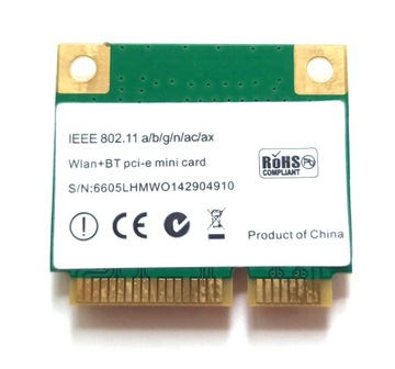 КАРТА Wi-Fi 6E INTEL AX3000H Mini PCI-E AX AC BT 2400 Мбит/с / AX200