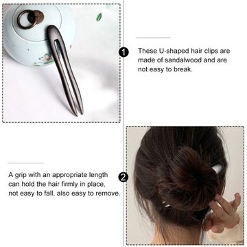 U-ОБРАЗНАЯ ВИЛКА ДЛЯ ВОЛОС ДЕРЕВЯННАЯ ШПИЛЬКА ДЛЯ ВОЛОС U-ОБРАЗНАЯ ВОЛОСЫ