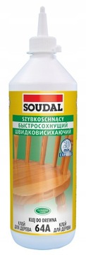 SOUDAL 64A KLEJ PVA DO DREWNA SZYBKOSCHNĄCY 750 ml