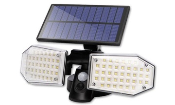 Naświetlacz LED solarny IP65 78xSMD PIR