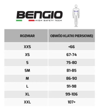 Защитный жилет Bengio Standard, защита ребер, бело-зеленый S