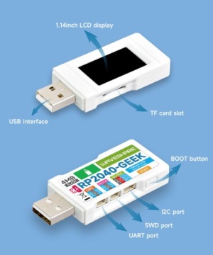 RP2040-GEEK USB-A плата разработки с 1,14