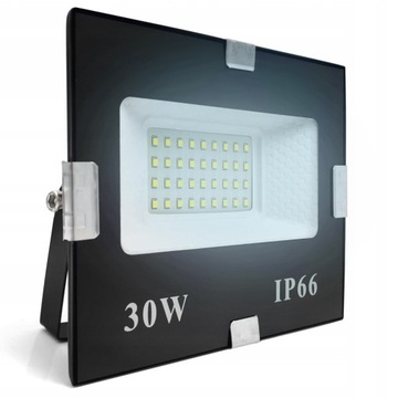 HALOGEN LED 30W NAŚWIETLACZ SLIM ZEWNĘTRZNY ROBOCZY OSZCZĘDNY DO MAGAZYNU