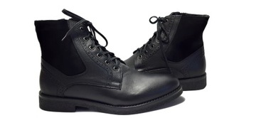 AGDA 808 buty zimowe POLSKIE czarne 40 SKÓR