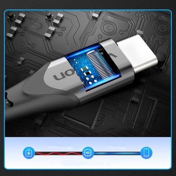 Прочный USB-кабель VENTION — USB Type-C, 3A, плетеный, 0,25
