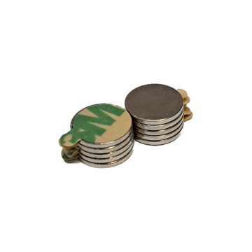 Magnes Neodymowy10x1 mm z Klejem Taśmą 3M 10 szt.