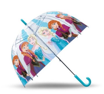 Parasol Parasolka Kraina Lodu Frozen Przeźroczysta 48 cm dla Dziewczynki