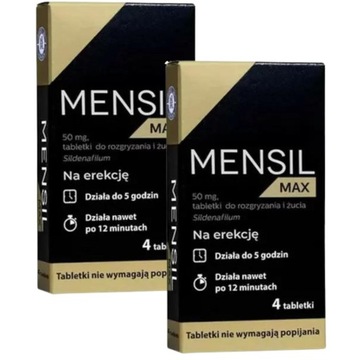 Mensil Max 50 mg na erekcję 4 tabletki