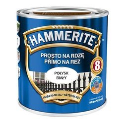 Farba HAMMERITE Prosto na rdzę połysk biały 0,7 L