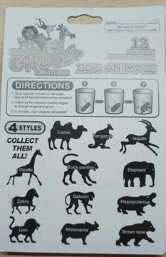 ВОЛШЕБНЫЕ КАПСУЛЫ, РАСТУЩИЕ В ВОДНОМ ЗООПАРКЕ 12 ШТ.