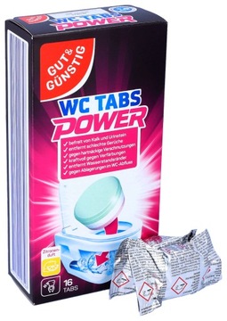 Tabletki do Czyszczenia WC Toalety G&G WC Tabs Cytrynowe 16 sztuk