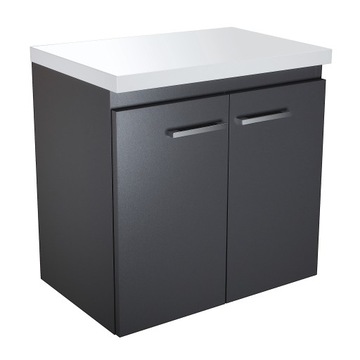 Szafka Łazienkowa z Blatem 60cm Grafit