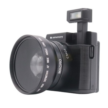 Комплект VLOG Цифровая камера 24 МП 4K Камера AgfaPhoto VLG-4K + микрофон с дистанционным управлением