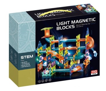 МАГНИТНЫЕ КОНСТРУКЦИОННЫЕ БЛОКИ СВЕТЯЩАЯСЯ ДОРОЖКА 110e