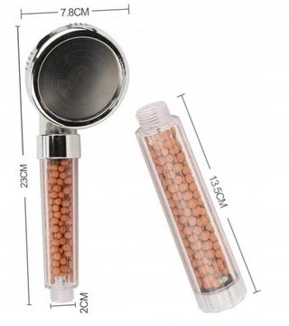 Душевая лейка с ионизирующим фильтром для воды 2120