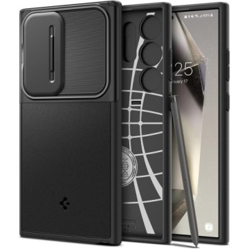 Pouzdro pro Galaxy S24 Ultra, Spigen Optik Armor, pouzdro s krytem objektivu