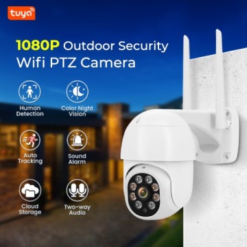 PTZ IP WiFi ZOOM 2MP TUYA SMART 1080p FULL HD INTERK