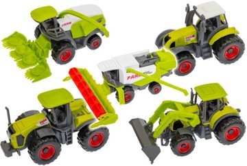 ТРАКТОР ТРАКТОР СЕЛЬСКОХОЗЯЙСТВЕННЫЕ МАШИНЫ КОМБАЙН ФЕРМЕР+ЖИВОТНЫЕ НАБОР ПОДАРОК