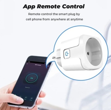 Розетка Tuya Zigbee белая 20А, 3690 Вт, Розетка для ваттметра - программатор