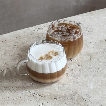 СТАКАН, КРУЖКА С ФРЕЗОВОЙ РУЧКОЙ, 1 ШТ, ДЛЯ КОФЕ, ЧАЯ, 400 МЛ