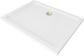 MEXEN FLAT BRODZIK PROSTOKĄTNY SLIM 80x70 BIAŁY