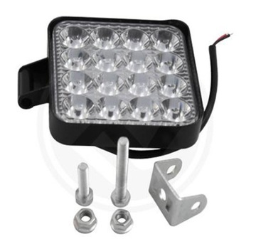 Рабочая лампа 16 светодиод 48 Вт 83x83x20 мм алюминий