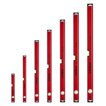 Пузырьковый уровень Pro 600, красный, 1,5 м
