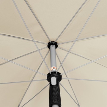 Зонт для балкона садовый, круглый, сломанный, коричневый, 200 см, активный УФ +50 доплеровский