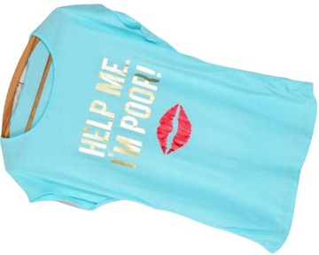 T87 T-SHIRT KOSZULKA POD SWETER USTA LIPS S/M