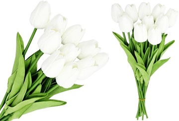 TULIPAN DUŻY BUKIET TULIPANÓW x10 TULIPANY SZTUCZNE W BUKIECIE