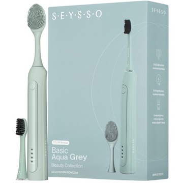 Szczoteczka soniczna SEYSSO BASIC Color Aqua Grey Beauty Collection