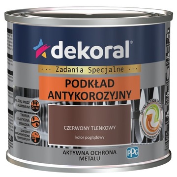 lDEKORAL Podkład antykorozyjny metal czerwony 0,5l