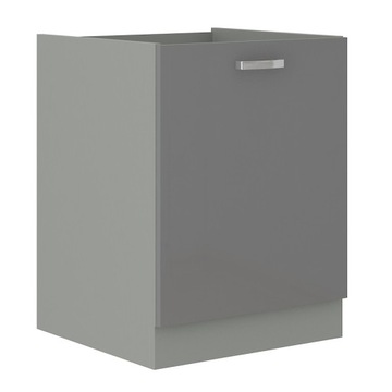 Szafka kuchenna z półką Grey 60 cm szary połysk