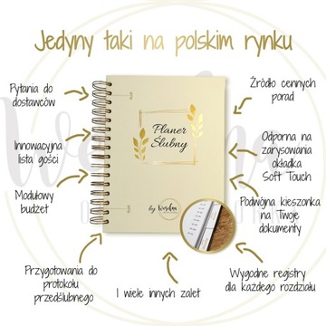 PLANER ŚLUBNY Organizer Niezbędnik Panny Młodej - oprawa miękka