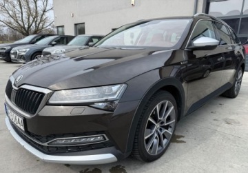 Skoda Superb III Scout 2.0 TDI SCR 200KM 2021 Skoda Superb salon PL FV VAT 23 gwarancja Scout 4x4 200 KM 2.0