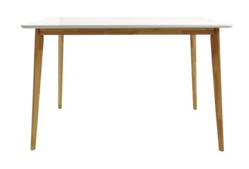 СКАНДИНАВСКИЙ КОМПЛЕКТ МЕБЕЛИ ДЛЯ СТОЛОВОЙ ГОСТИНОЙ 4X СТУЛЬЯ СТОЛ 120x80 БЕЛЫЙ