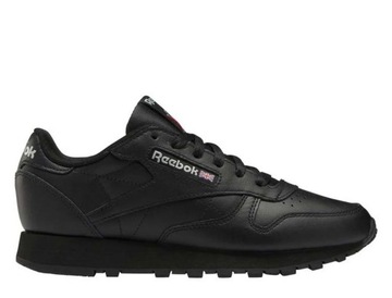 Buty młodzieżowe Reebok Classic Leather czarne skóra 100008497 38