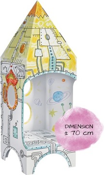 Monumi 3D kolorowanka Rakieta L wys. 70cm