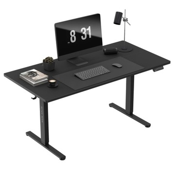 Biurko Elektryczne REGULOWANE 140 x 70 cm Mark Adler Leader 7.4 Black