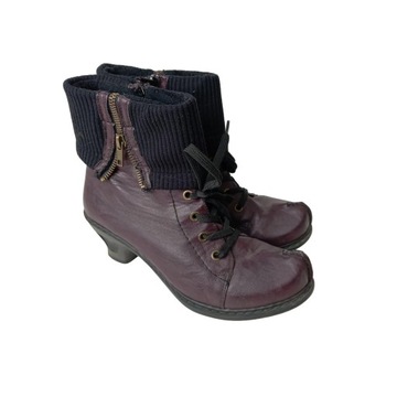 RIEKER Botki Rozm. EU 38 czerwony Ankle Boots