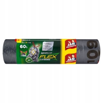Jan Niezbędny Magnum Flex & Strong Мешки для мусора с лентой 60л 10 шт.