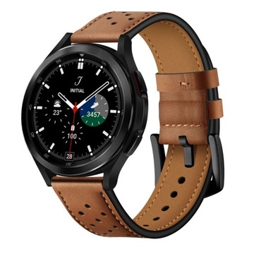 LEATHER Skórzany pasek do zegarków 20mm SAMSUNG HUAWEI XIAOMI GARMIN GARETT